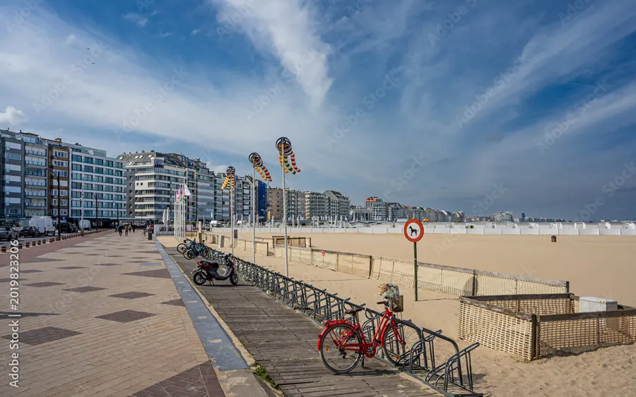 North Sea beach at De Haan